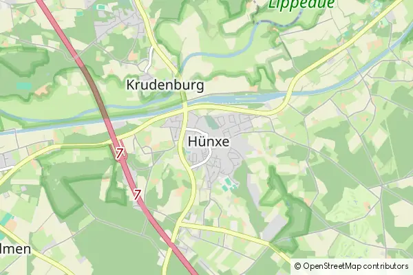 Karte Hünxe