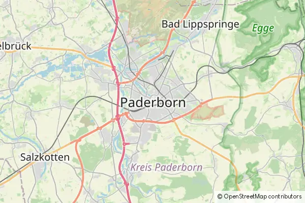 Karte Paderborn