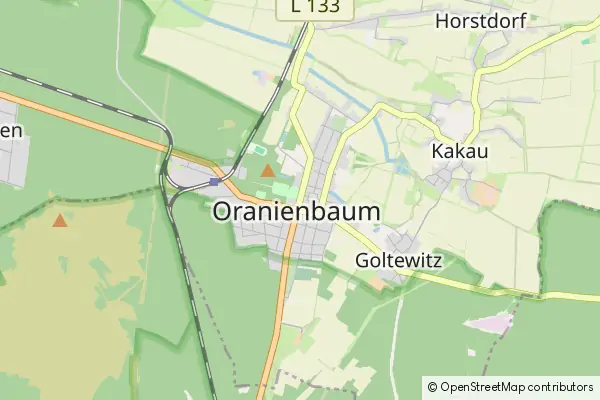 Karte Oranienbaum