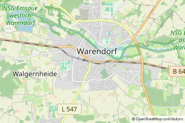 Karte Warendorf