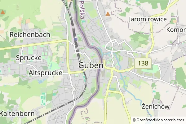 Karte Guben