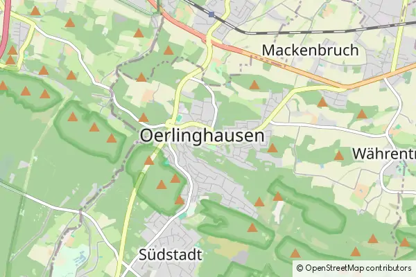 Karte Oerlinghausen