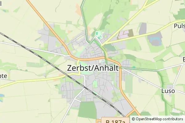 Karte Zerbst/Anhalt