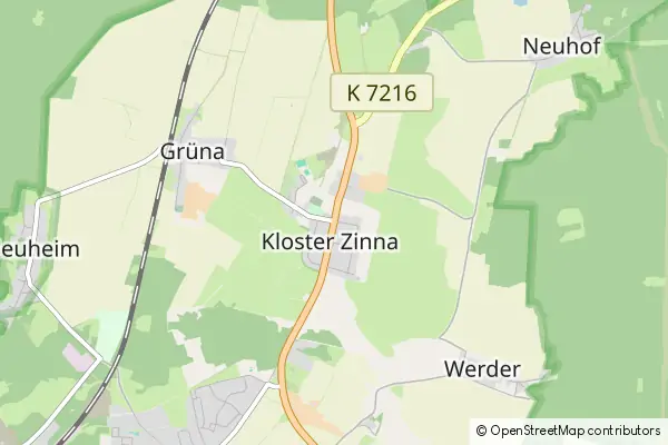 Karte Kloster Zinna