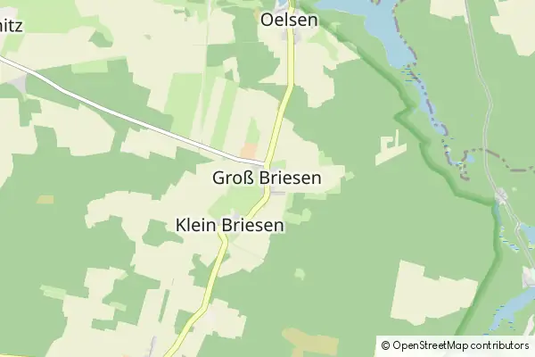 Karte Groß Briesen