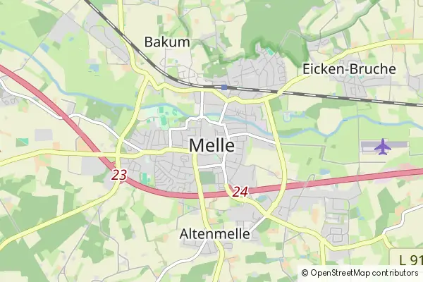 Karte Melle