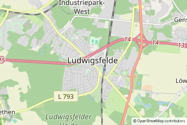 Karte Ludwigsfelde