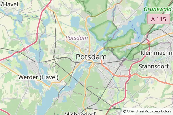 Karte Potsdam