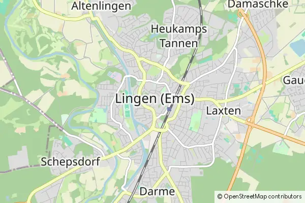 Karte Lingen