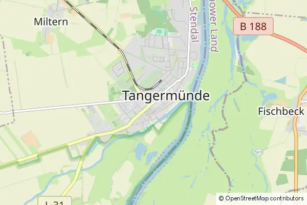 Karte Tangermünde