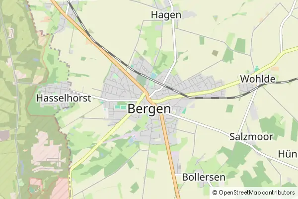 Karte Bergen (Niedersachsen)