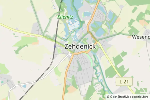 Karte Zehdenick