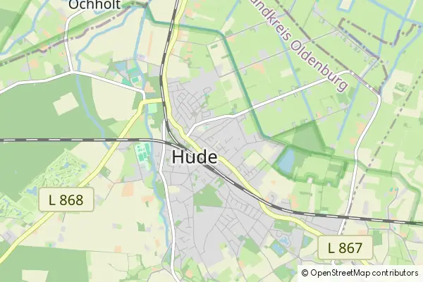 Karte Hude