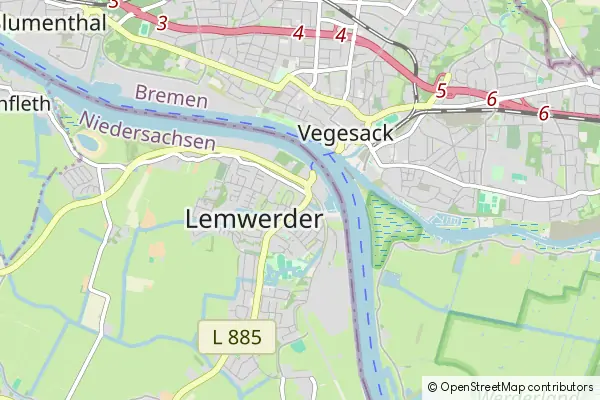 Karte Lemwerder