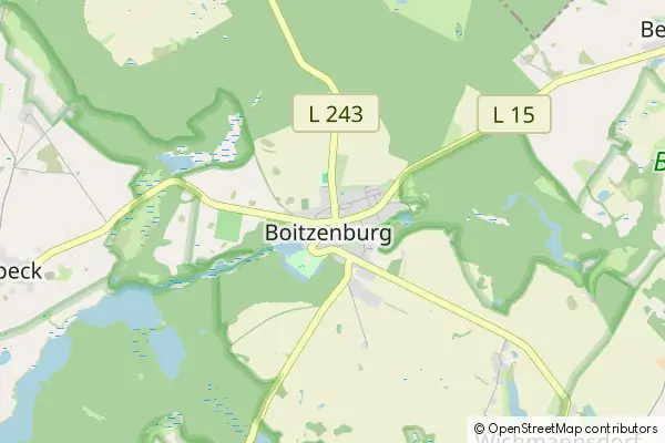 Karte Boitzenburger Land