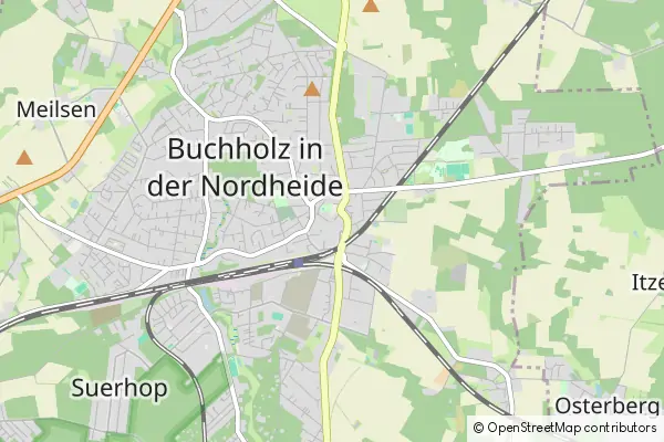 Karte Buchholz in der Nordheide