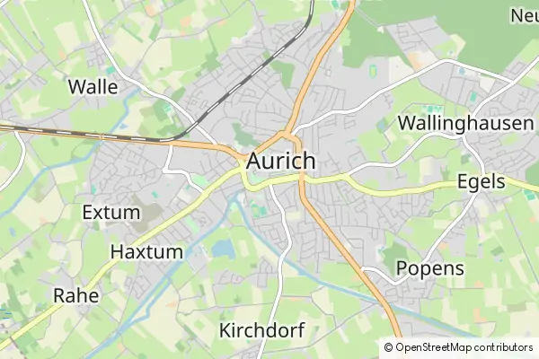 Karte Aurich