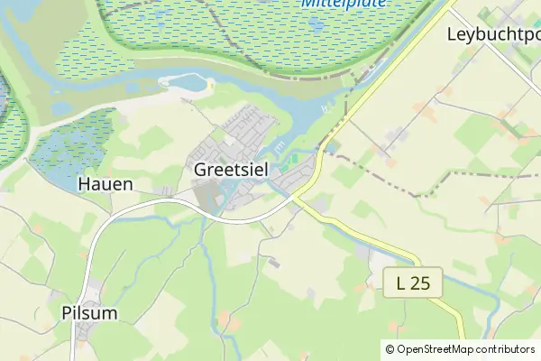 Karte Greetsiel