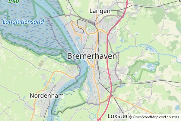 Karte Bremerhaven