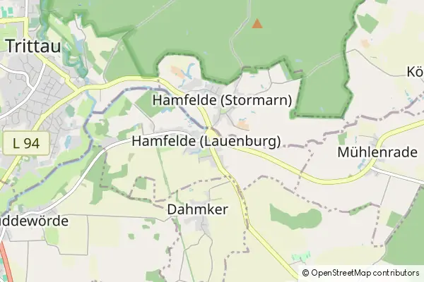 Karte Hamfelde in Holstein