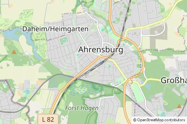 Karte Ahrensburg