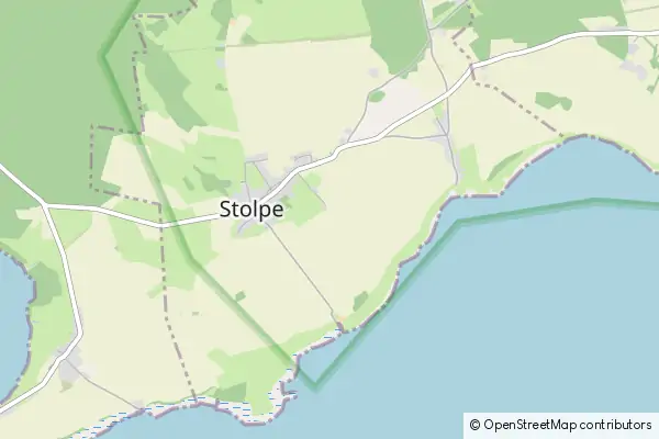 Karte Stolpe auf Usedom