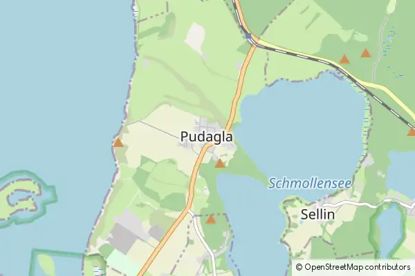 Karte Pudagla