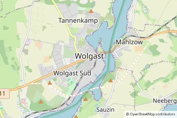 Karte Wolgast