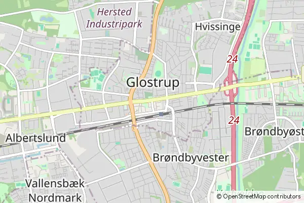 Karte Glostrup Kommune