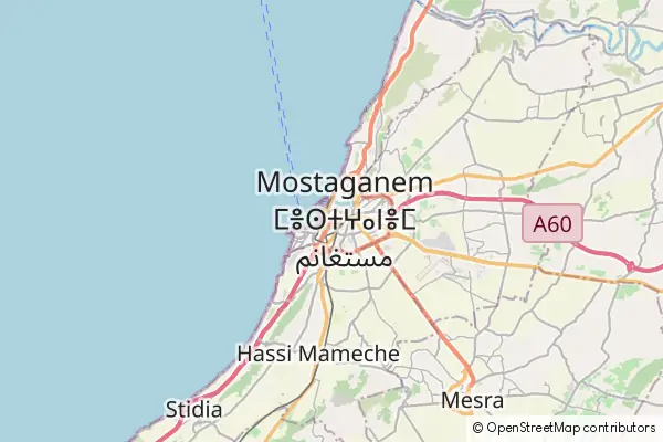 Karte Mostaganem