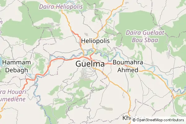 Karte Guelma