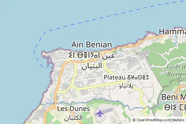 Karte Ain Benian