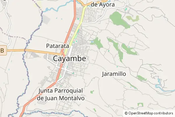 Karte Cayambe