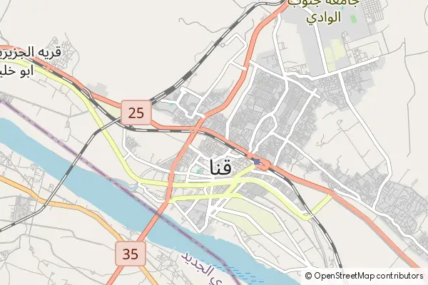 Karte: Qena • © OpenStreetMap contributors Karte Qena