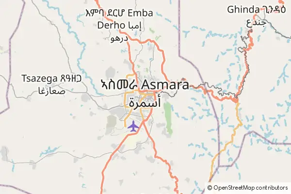 Karte Asmara