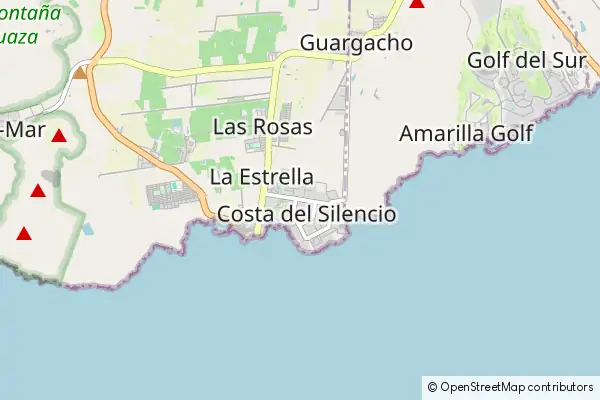 Karte Costa del Silencio