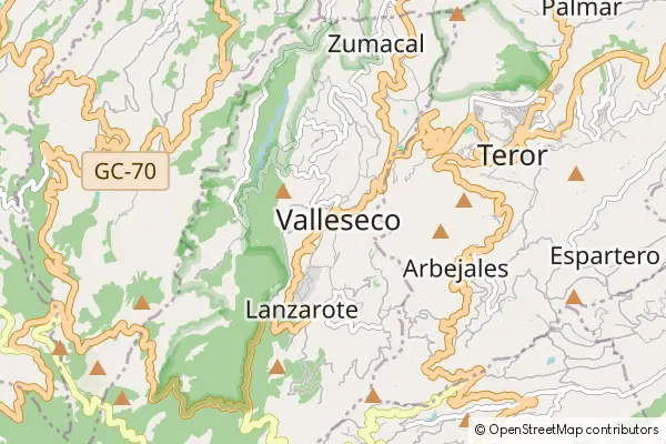 Karte Valleseco