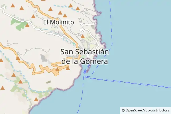 Karte San Sebastián de La Gomera