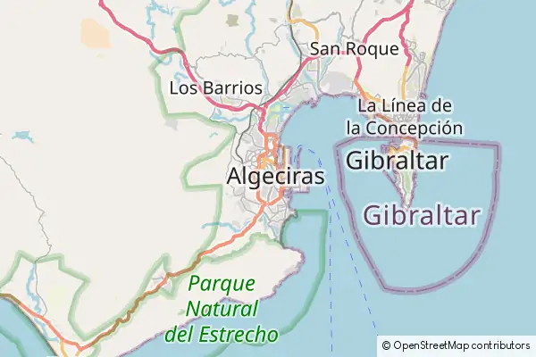 Karte Algeciras