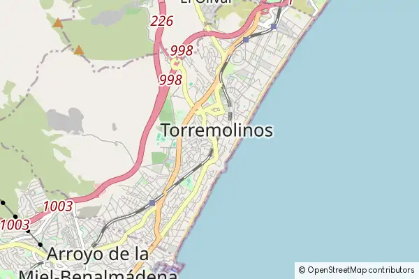 Karte Torremolinos