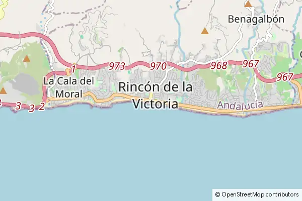 Karte Rincón de la Victoria