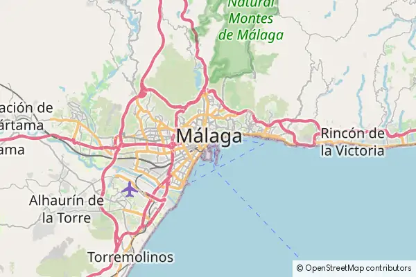 Karte Málaga