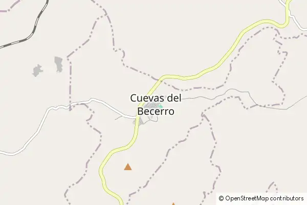 Karte Cuevas del Becerro