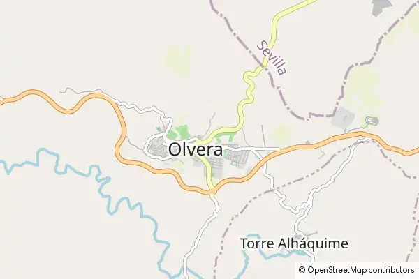 Karte Olvera