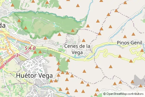 Karte Cenes de la Vega