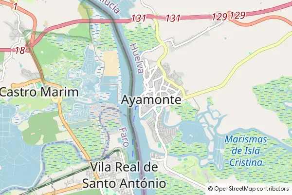 Karte Ayamonte