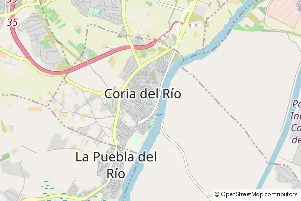 Karte Coria del Río