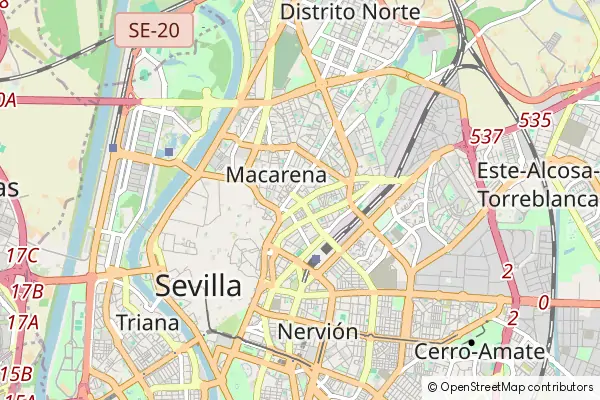 Karte Almaden de la Plata