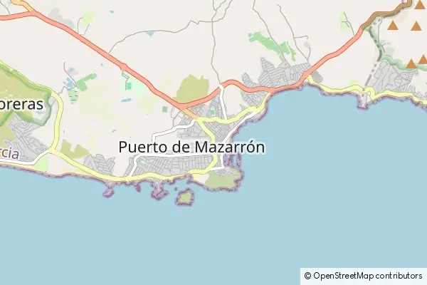 Karte Puerto de Mazarron