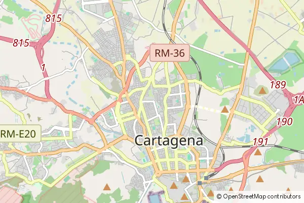 Karte Municipality of Cartagena